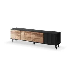 RANDOM RTV-3 TV STAND 200 CM, WOTAN OAK / BLACK